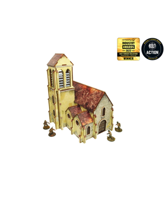 WW2 Normandie Kyrka Förmål (28mm/1:56) Micro Art Studio