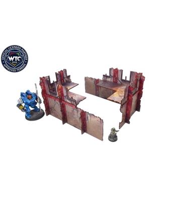 Imperial WTC Walls Low Red (2) Prefabricerade Micro Art Studio
