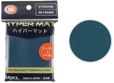 KMC Standard Sleeves - Hyper MAT Green (64 Sleeves)