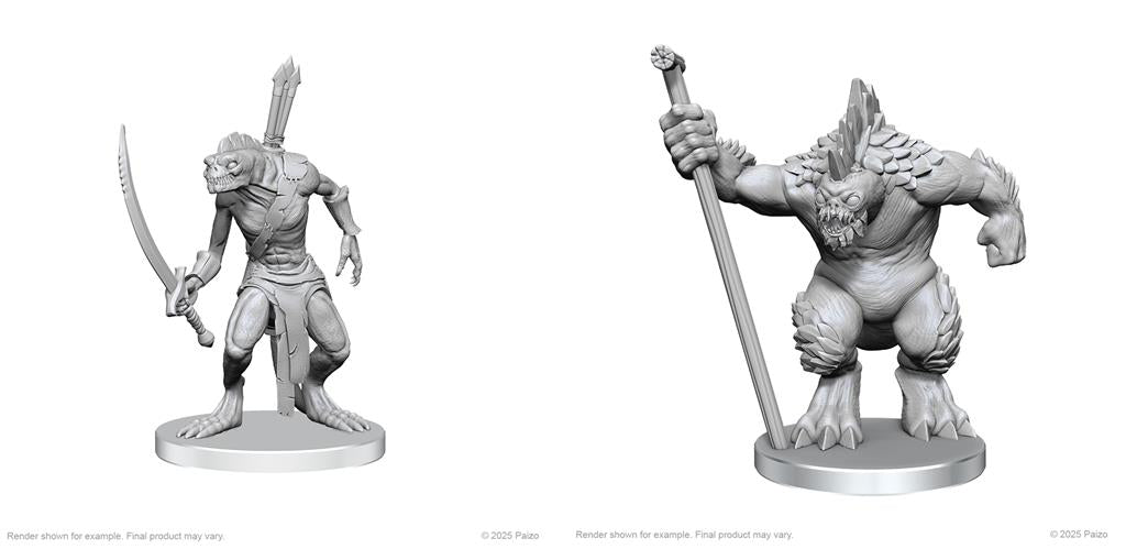 Pathfinder Battles Deep Cuts: Xulgath Skirmisher & Stoneliege