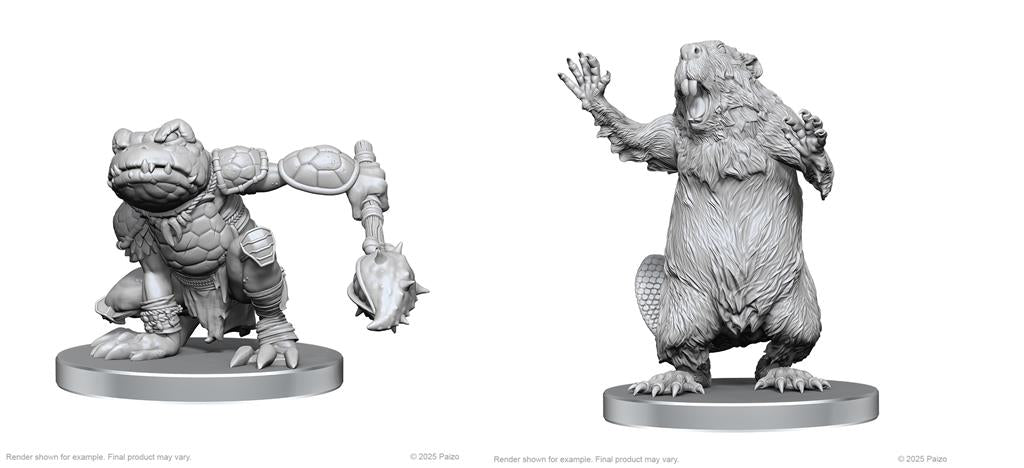 Pathfinder Battles Deep Cuts: Boggard Scout & Castoroides