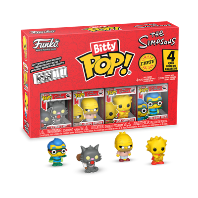 Funko Bitty POP: Simpsons - Scratchy 4PK - Samling av Unika Figurer Funko
