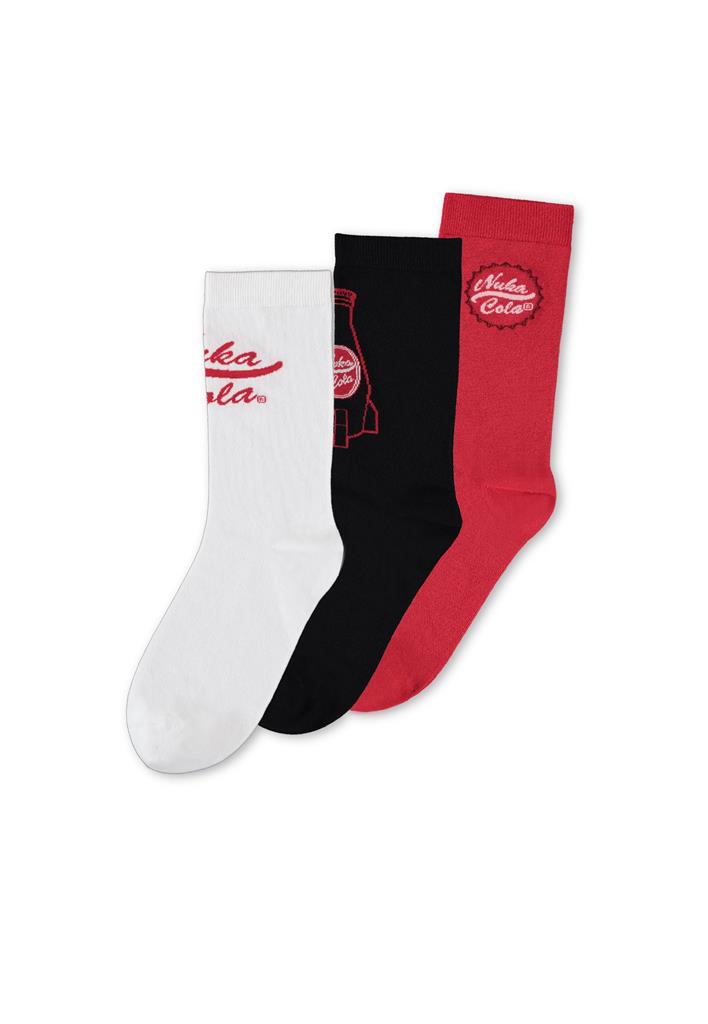 Fallout Nuka Cola - Herr Crew Strumpor (3-Pack) - 43/46 Difuzed