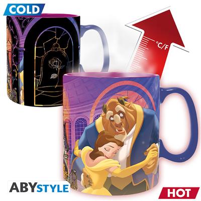 DISNEY - Mug Heat Change - 460 ml - Beauty & the Beast - Kartong SAS ABYSSE CORP
