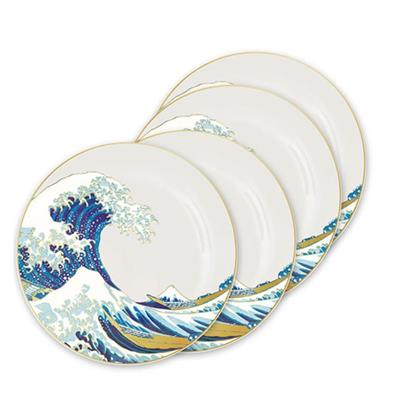 Set of 4 plates - The Great Wave off Kanagawa