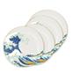 Set of 4 plates - The Great Wave off Kanagawa