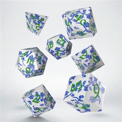 Full Art Dice Set: Porcelain Q-Workshop