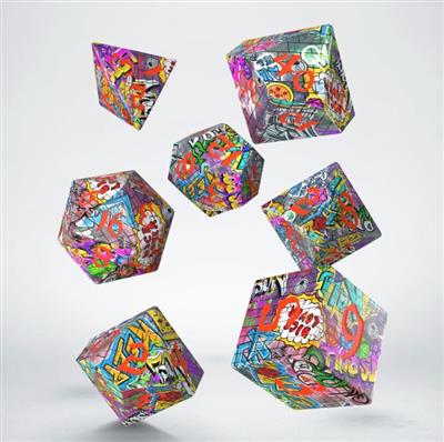Full Art Dice Set: Graffiti Q-Workshop