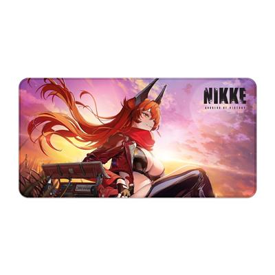 NIKKE: Segerns Gudinna – Röd Huvudbonad – XXL Musmatta – 80x40 cm