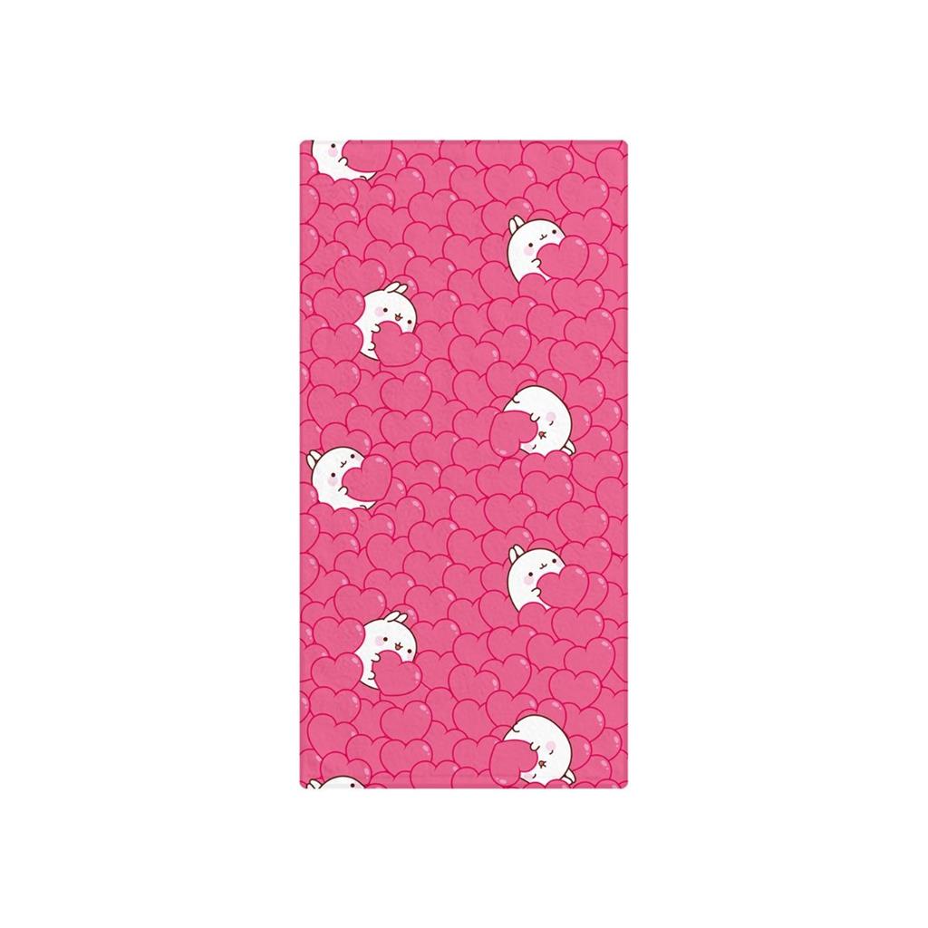Molang - Towel - Hearts - 35x75cm