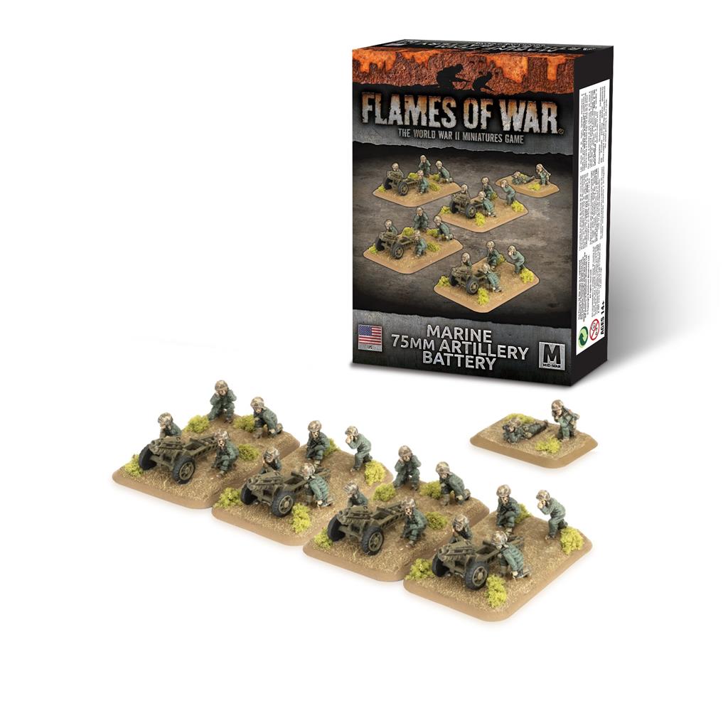 75mm Artilleribatteri (x4) Gale Force Nine