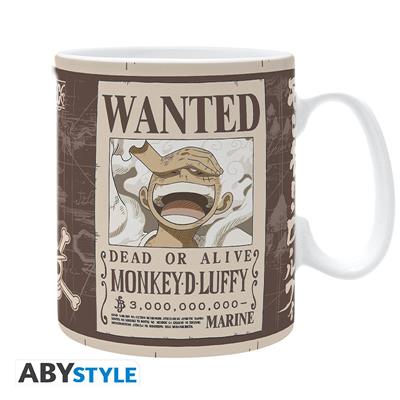 ONE PIECE - Mug - 460 ml - "Luffy Wanted" - Sublimerad - Box SAS ABYSSE CORP
