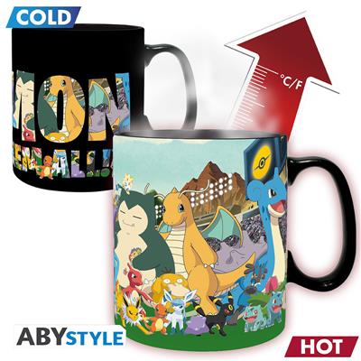 POKEMON - Mug Heat Change - 460 ml - Gotta Catch Em All SAS ABYSSE CORP