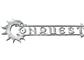 Conquest - Hundred Kingdoms Logo på Grå Marmor Dice med Marinblå Pips - 24 per förpackning Para Bellum Games