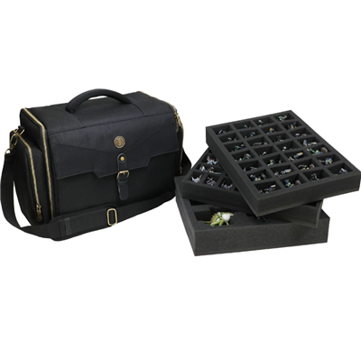 ENHANCE Wide Base Miniature Figure Vault - Förvaring för 58 Minis + Anpassad Skumtråg Enhance Gaming