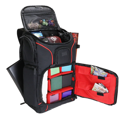 USA Gear Magic the Gathering Ryggsäck med Anpassningsbart Inre (Röd) Enhance Gaming