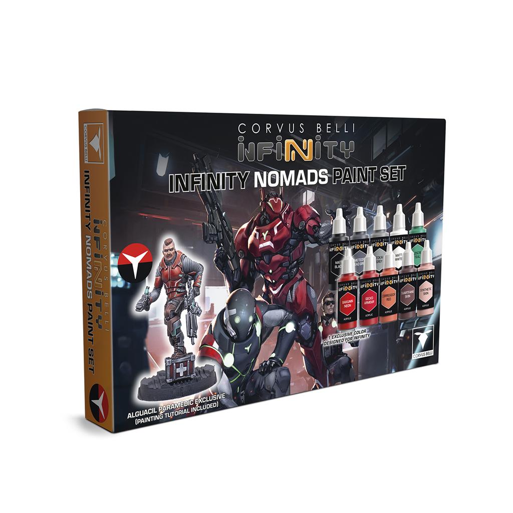 Infinity: Nomads Paint Set Alguacil Paramedic Exclusive Corvus Belli