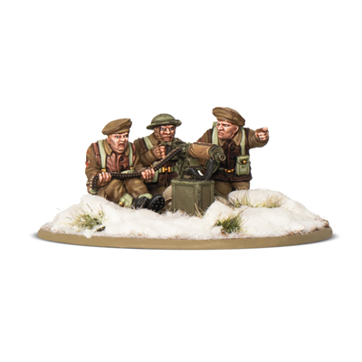 Bolt Action - Brittiska och Kanadensiska Infanteri (Vinter) MMG Team Warlord Games
