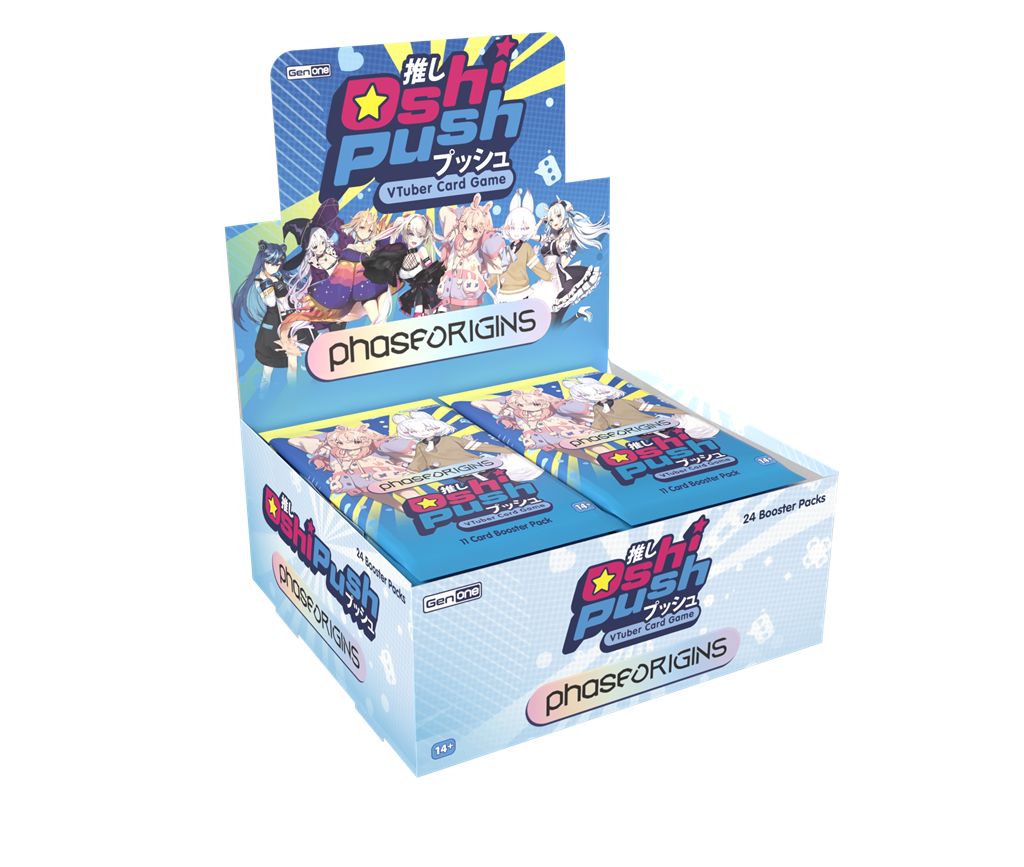 Oshi Push VTuber Kortspel Gen Ett: Phase Origins Booster Display (24 paket)
