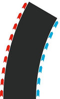 Carrera Hybrid - Kurvors Radie 2 30° (2x Vänster, 2x Höger)
