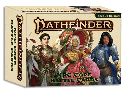 Pathfinder NPC Kärnbataljkort (P2) – Över 350 Illustrerade Kort med Icke Spelarkaraktärer och Statistik