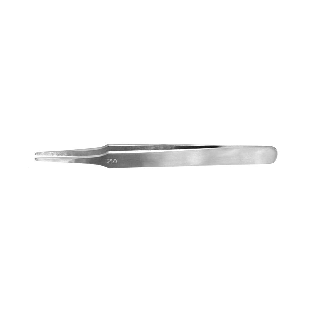 Vallejo - Verktyg - Platta Rundade Rostfria Pincetter (120 mm)