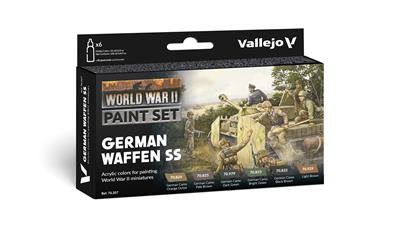 Vallejo Model Color / Andra Världskriget / Set med 6 färger – Tyska Waffen SS 18 ml