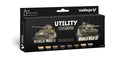 Vallejo - Model Color / Andra världskriget / Set med 8 färger - Färgsats för praktiskt bruk WWII & WWIII, 18 ml
