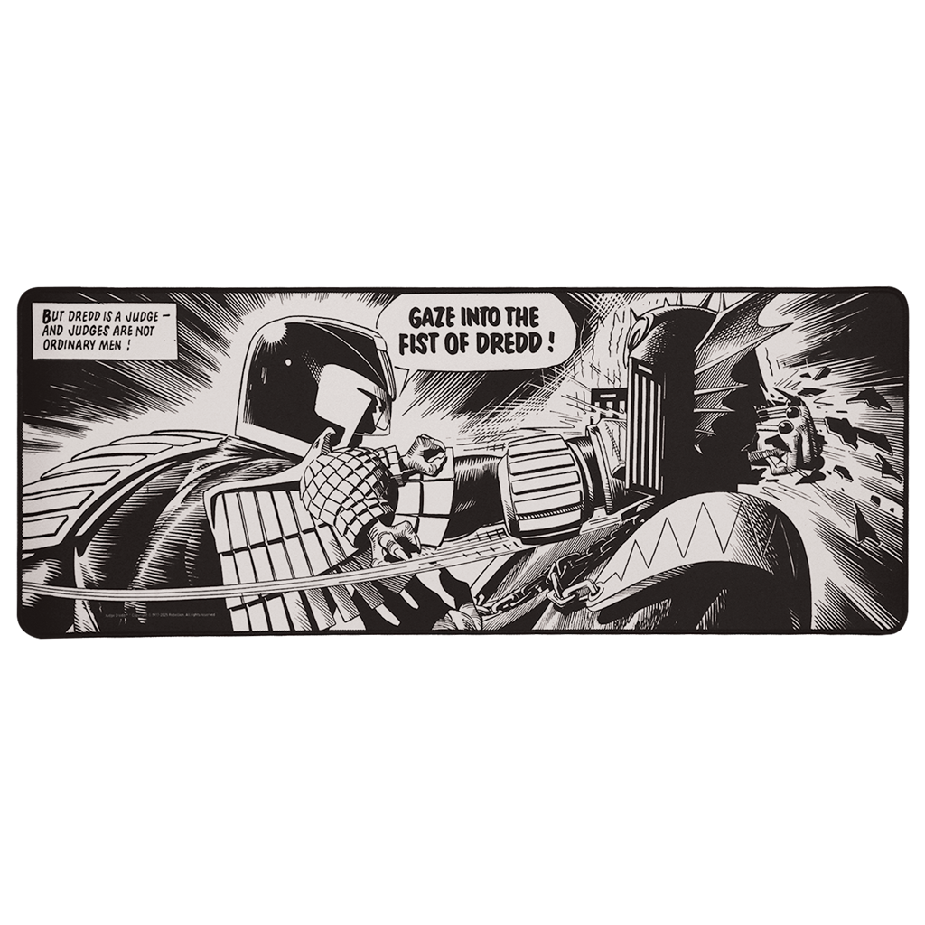 2000 AD Judge Dredd XL Skrivbordsmatta och Underlägg Set