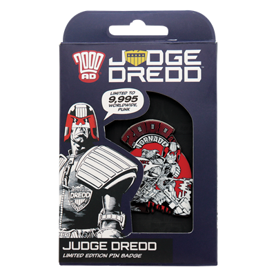 2000 AD Judge Dredd Du Är Nästa Punk Nålbadges