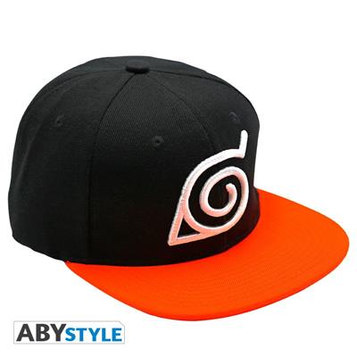 NARUTO SHIPPUDEN - Cap - Black & Orange - Konoha