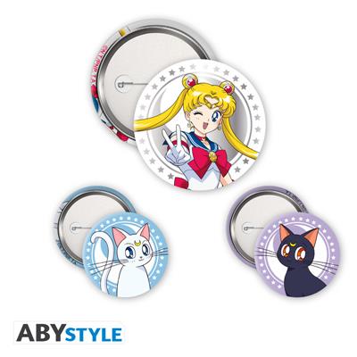 SAILOR MOON - Badge Pack - Sailor Moon, Luna & Artemis SAS ABYSSE CORP