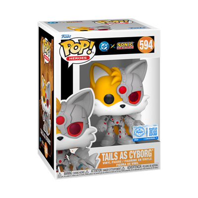 Funko POP Heroes: JLA & Sonic - Tails/Cyborg