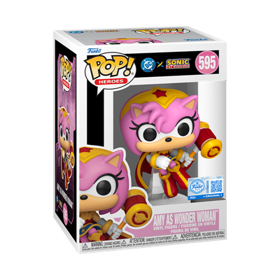 Funko POP Heroes: JLA & Sonic - Amy Rose/WW