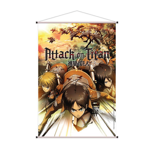 Attack on Titan - Eren, Mikasa & Armin - Väggscroll - 60x90cm