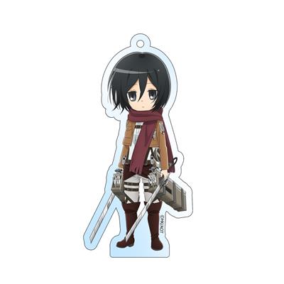 Attack on Titan - Holografisk Akryl Nyckelring - Mikasa 8cm