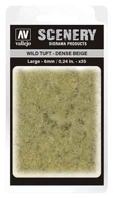 Vallejo - Scenery - Vilda Tuftar Tjocka Beige (6 mm)