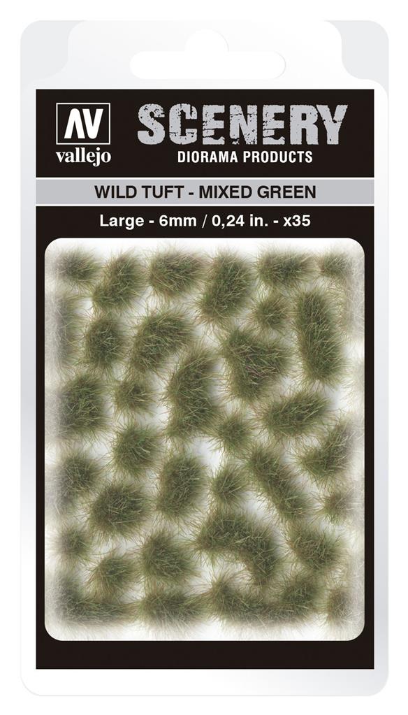 Vallejo - Scenery - Wild Tufts Mixed Green (6 mm)