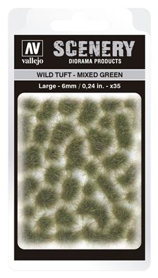 Vallejo - Scenery - Wild Tufts Mixed Green (6 mm)