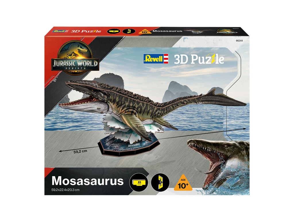 Jurassic World Rebirth-Mosasaurus 3D Puzzle - En Spännande Utmaning Revell