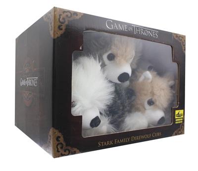 Game of Thrones exklusivt 6-tums gosedjur - Direwolf liggande valp, 6-pack