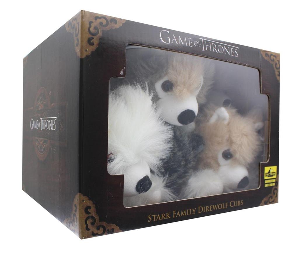 Game of Thrones exklusivt 6-tums gosedjur - Direwolf liggande valp, 6-pack
