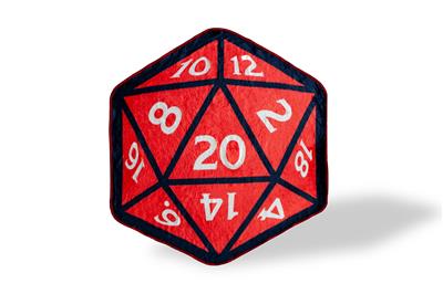 Dungeons & Dragons - Fleecefilt (132x122 cm) med D20-Design