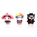 Hello Kitty x Naruto 3D-skummfigurväskklämma 3-delars set