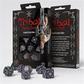 Tribal Dice Set: Blå-grön & Beige
