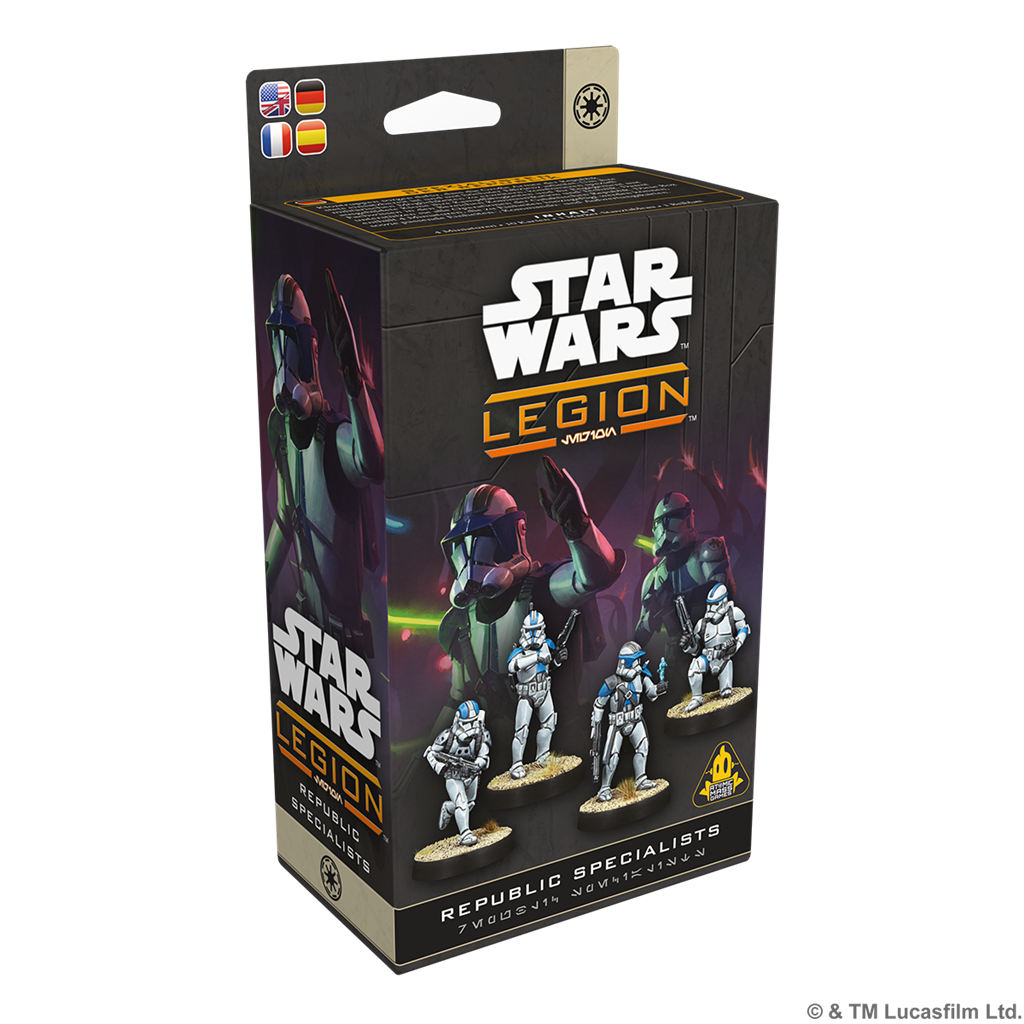 Star Wars Legion - Republikens Specialister: Dödsgriparna, Shocktroopers och Republic Commandos
