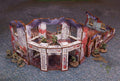 WW2 Eastern Front Stalingrad Univermag Front (with balcony) (2) PRE-PAINTED [28mm/1:56]