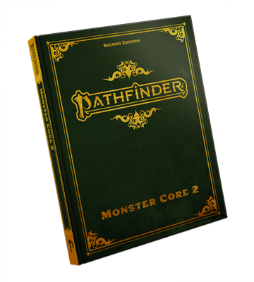 Pathfinder Monster Core 2 Specialutgåva (P2) - Deluxe hårdbundna samlingen med 376 sidor och exklusiv fauxläderbindning