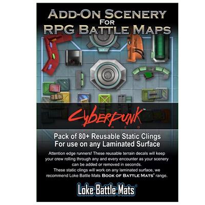 Tilläggslandskap för rollspelsstridskartor Cyberpunk RED