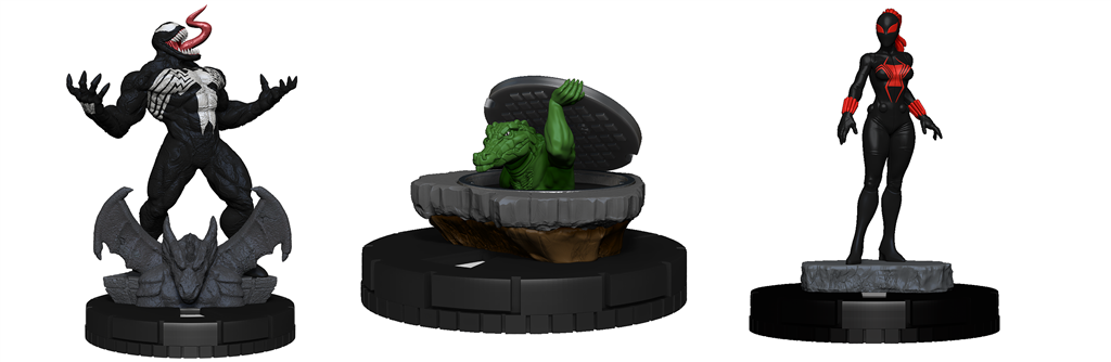 Marvel HeroClix: Venom Booster Brick – Collector's box with 12 Booster Packs for Venom adventures